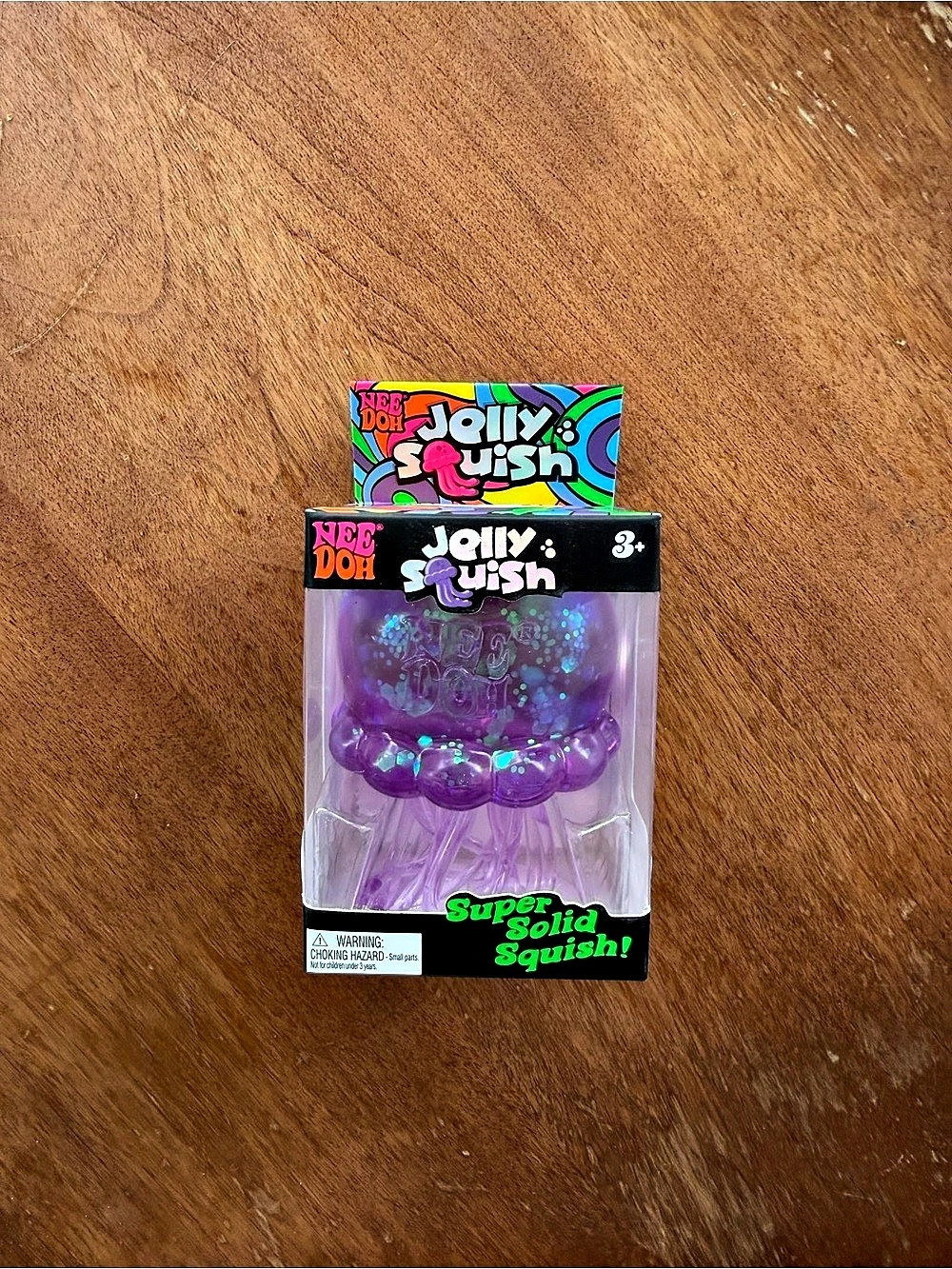 NeeDoh Jelly Squish Purple Sensory Toy NWT